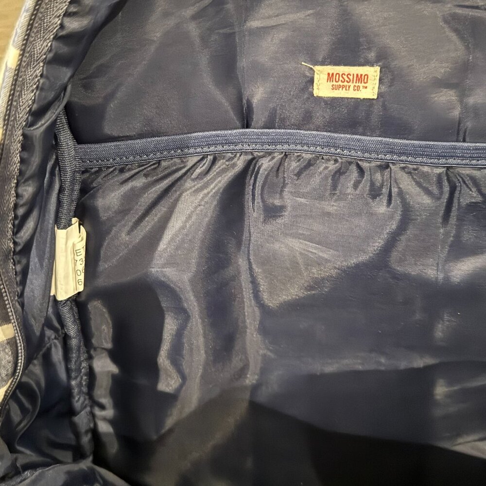 Mossimo Explore School backpack medium blue white… - image 11